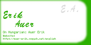 erik auer business card